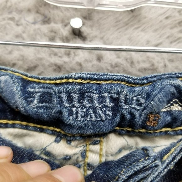 Duarte Jeans Womens 24 Tall Medium Wash Stretch Mid Rise Bootcut *Altered* - Picture 9 of 15